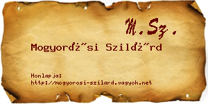 Mogyorósi Szilárd névjegykártya